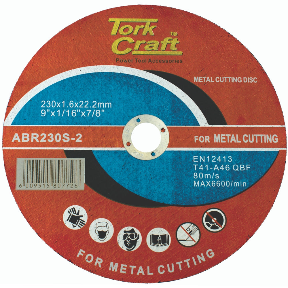 CUTTING DISC STEEL AND SS 230 X 1.6 X 22.22MM