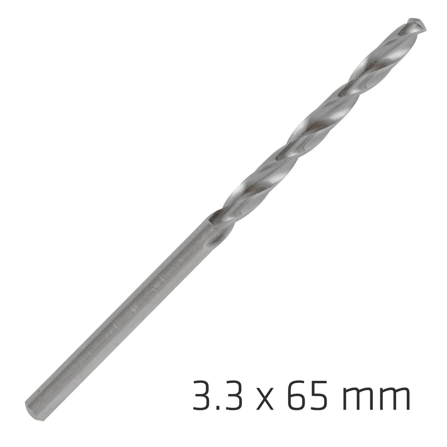 ALPEN PRO HSS 3.3MM DRILL DIN 338 RN 135 SPLIT POINT PLASTIC WALLET (