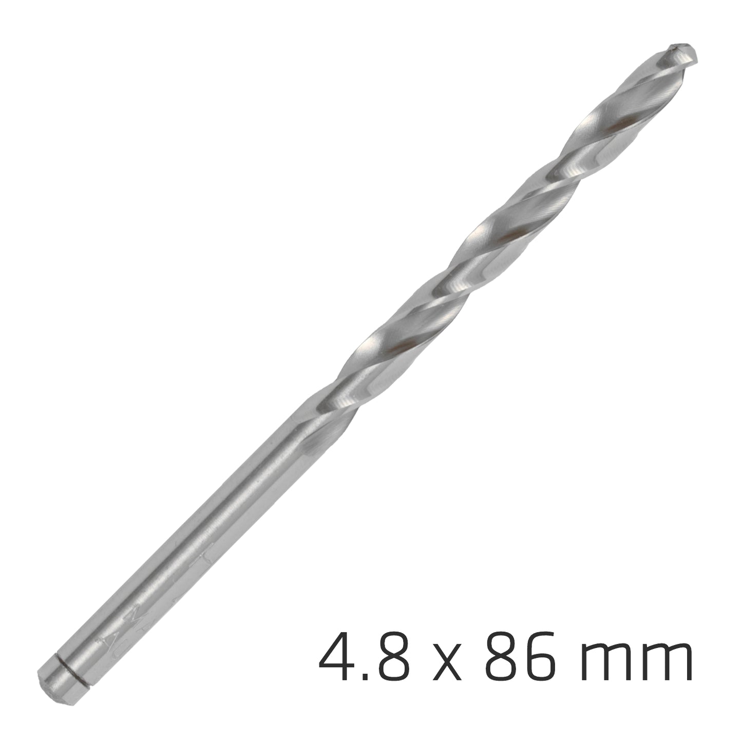 ALPEN PRO HSS 4.8MM DRILL DIN 338 RN 135 SPLIT POINT PLASTIC WALLET (