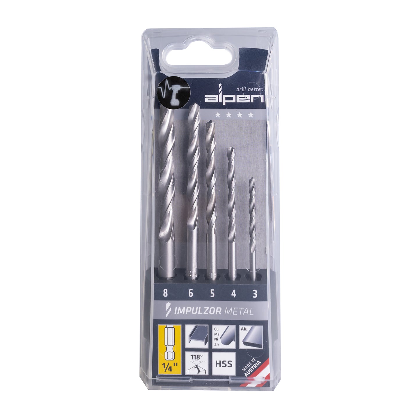 SET IMPULZOR IMPACT METAL HEX ATM5 5-TLG 3.0- 4.0- 5.0- 6.0-8.0 MM