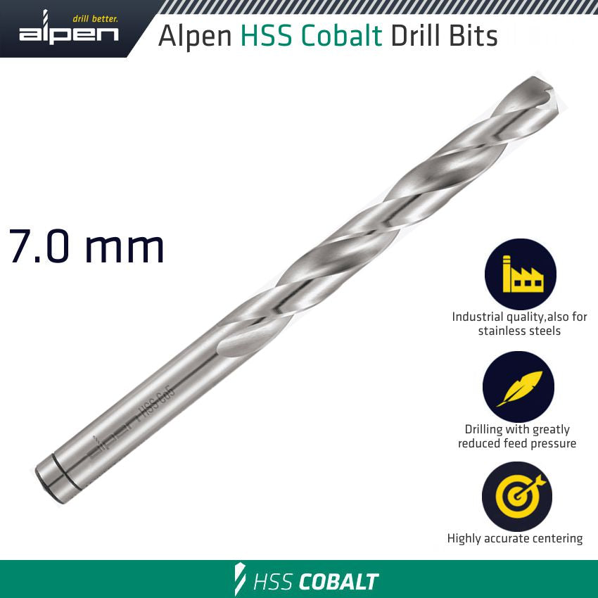HSS COBALT DIN 338 7.0MM BULK