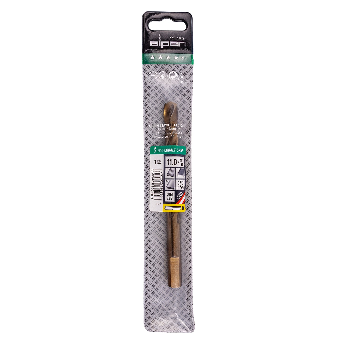 HSS COBALT 11.0 PLW GRIP 3-SIDED