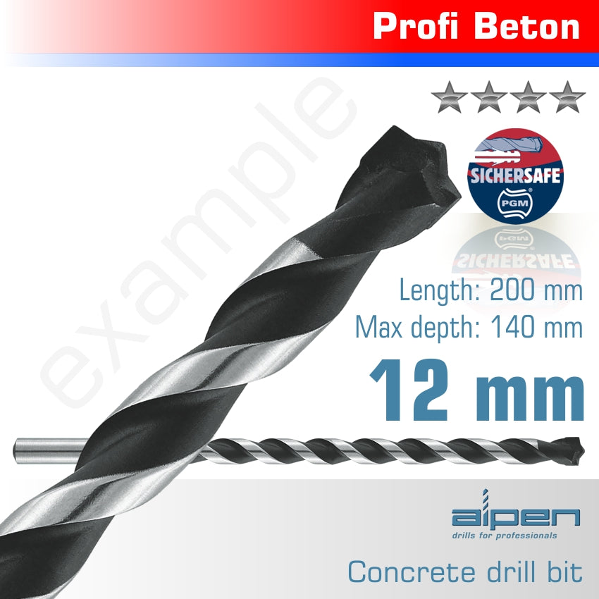 CONCRETE 12.0 X 200MM PROFI BETON DRILL BIT MASONRY