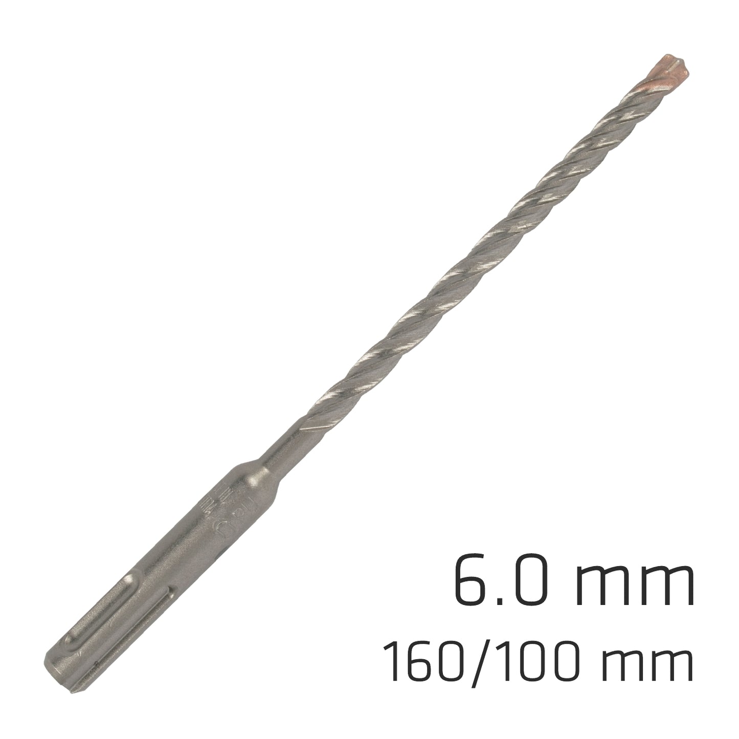 FORCE X 6.0 x 160/100 SDS-PLUS REBAR DRILL BIT X4 CUTTING EDGES - BULK
