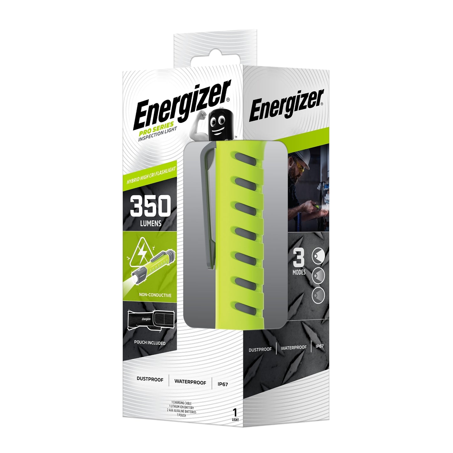 PRO SERIES INSPECTION FLASHLIGHT ENERGIZER TORCH