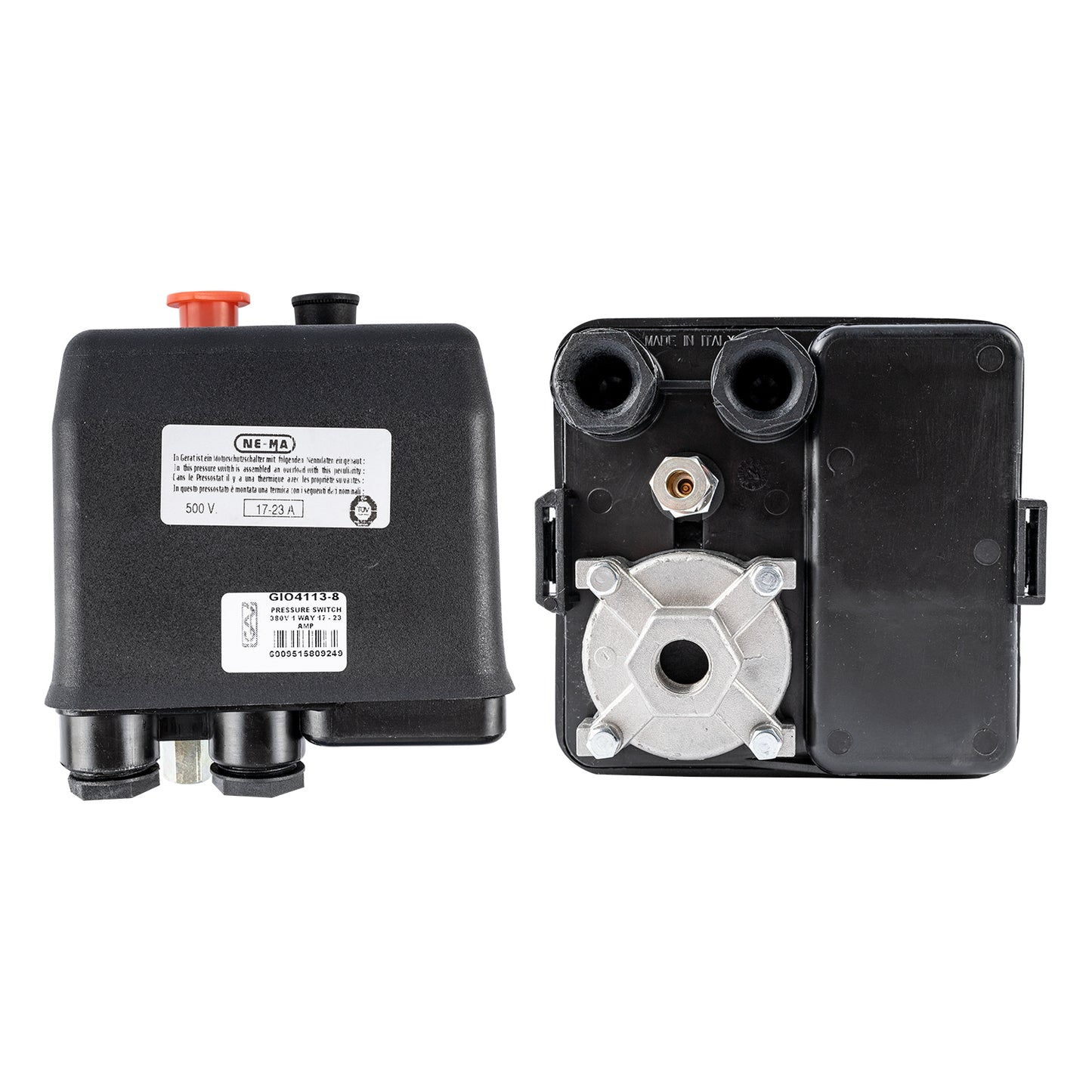 PRESSURE SWITCH 380V 1 WAY 17 - 23 AMP OVER LOAD