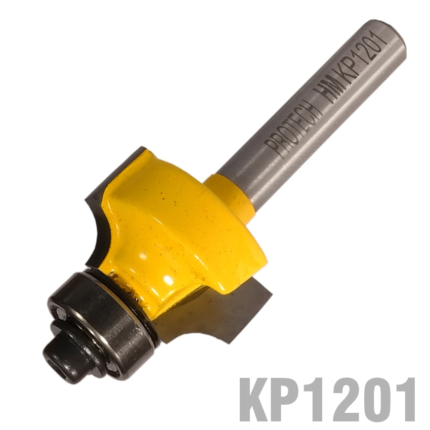 CORNER ROUNDING 7/8' X 3/8' (3/16' RADIUS) 1/4' SHANK