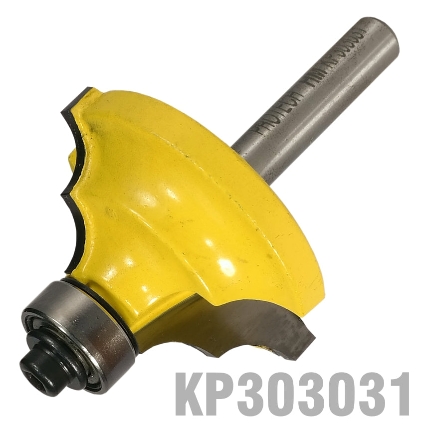 DOUBLE ROUND BIT 1 1/2' X 11/16' RADIUS 3/16' 1/4' SHANK