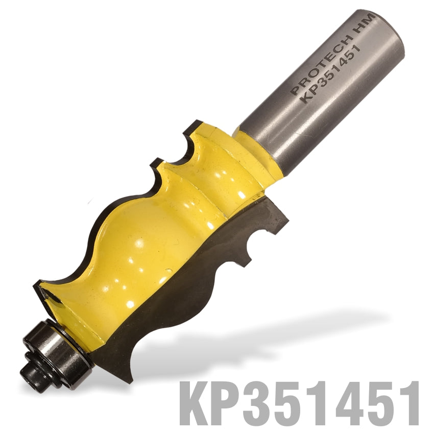 FACE MOULD BIT 1' X 1 11/16' RADIUS 1/8' 1/2' SHANK