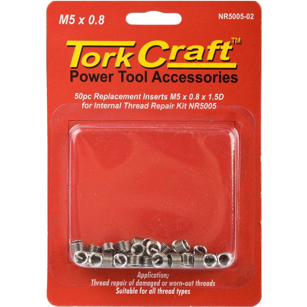 THREAD REPAIR KIT M5 X 0.8 X 1.5D REPL. INSERTS FOR NR5005