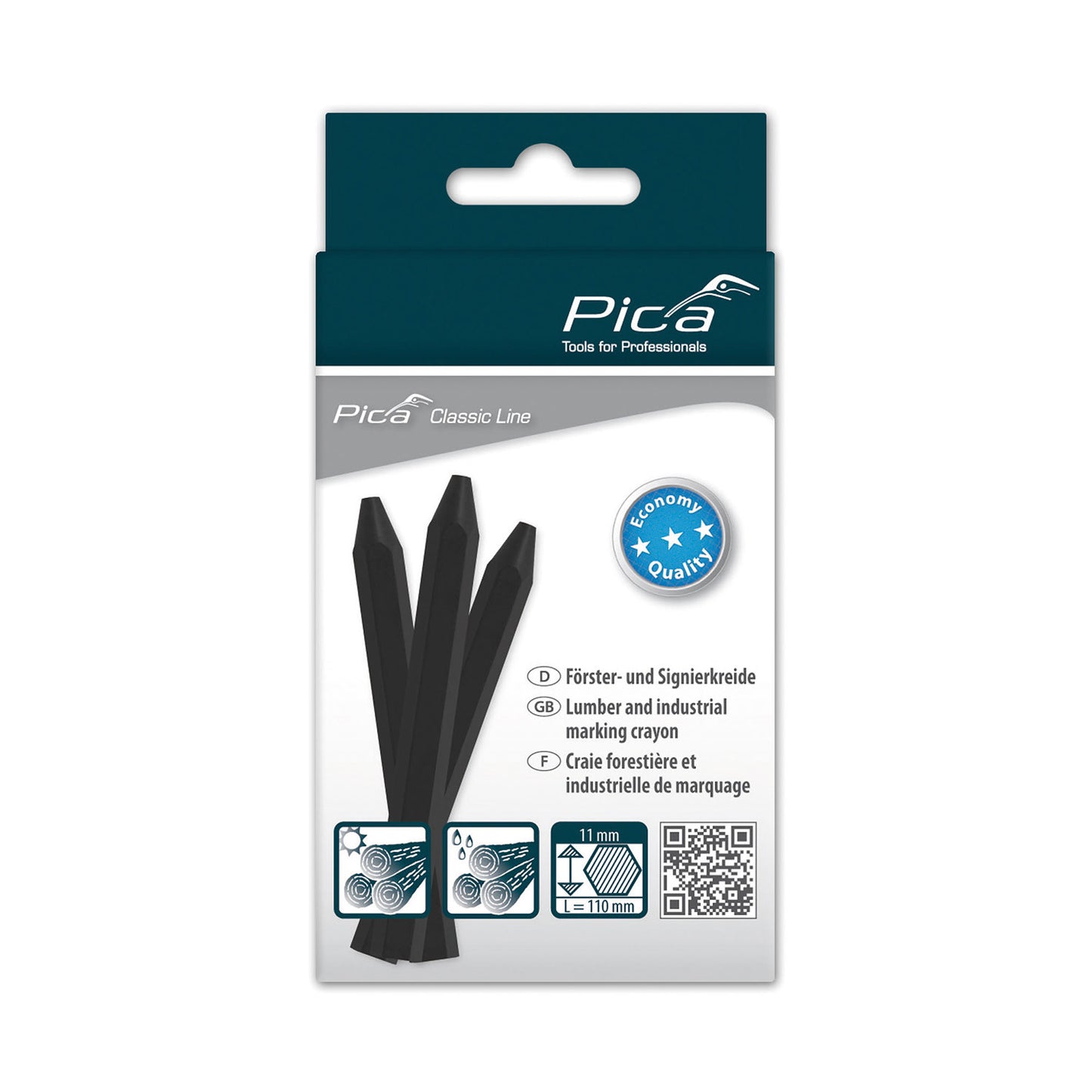 MARKING CRAYON ECO 11X110MM BLACK