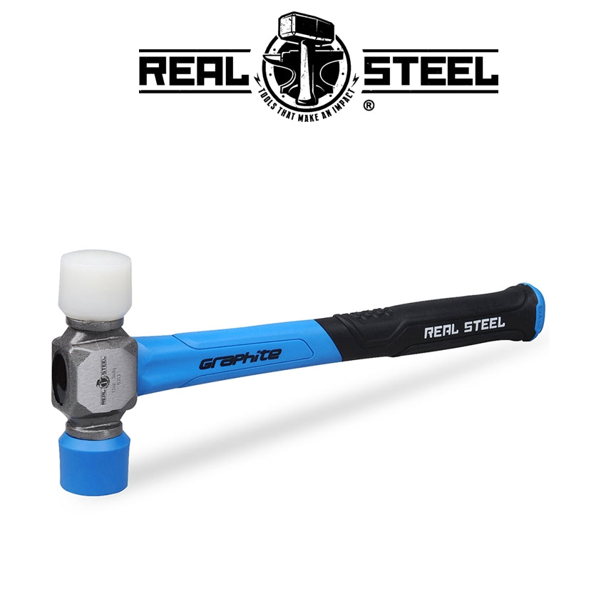 HAMMER MALLET PLASTIC D/HEAD 350G 12OZ GRAPH. HANDLE
