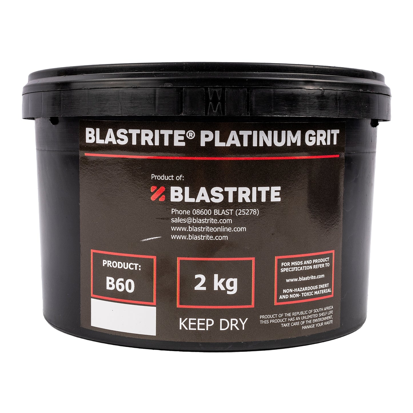 SAND BLAST SAND B60 FINE & GEN.PURPOSE 2KG TUB