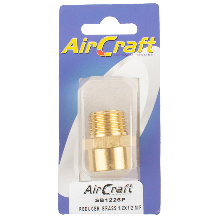 REDUCER BRASS 1/2X1/2 M/F 1PC PACK