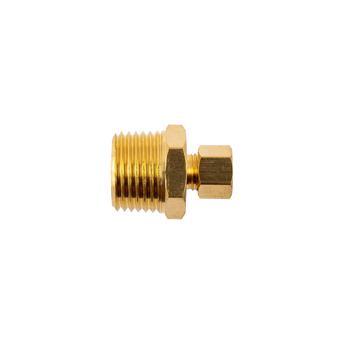 BRASS CONICAL STR. 1/4' TUBE X 1/2' M