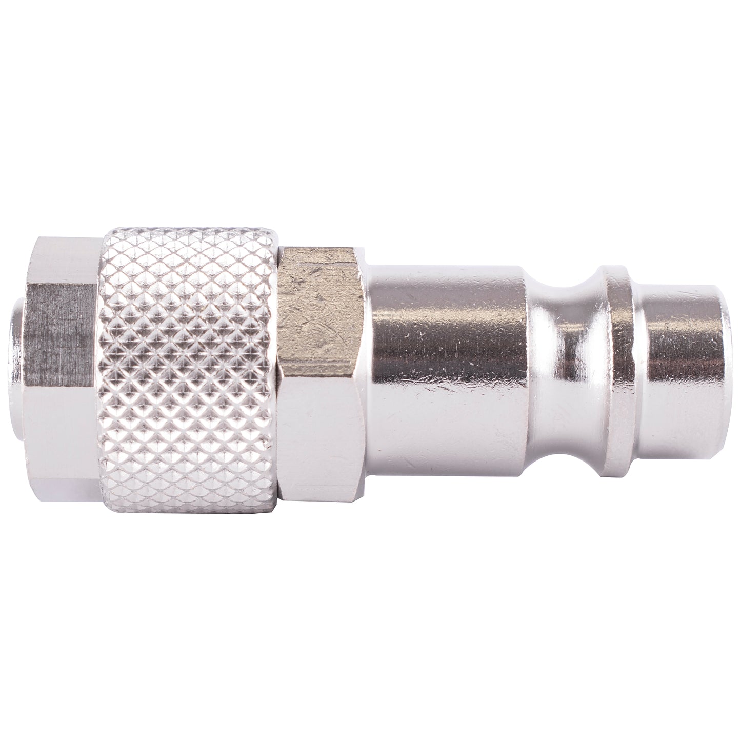 PU HOSE CONNECTOR 8MM ID X 10MM OD METAL GERMAN COUPLER INSERT