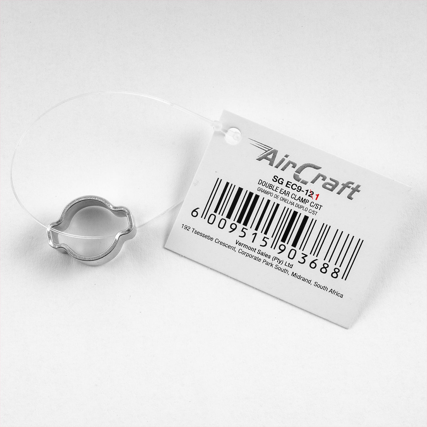 DOUBLE EAR CLAMP C/STEEL 9-11MM