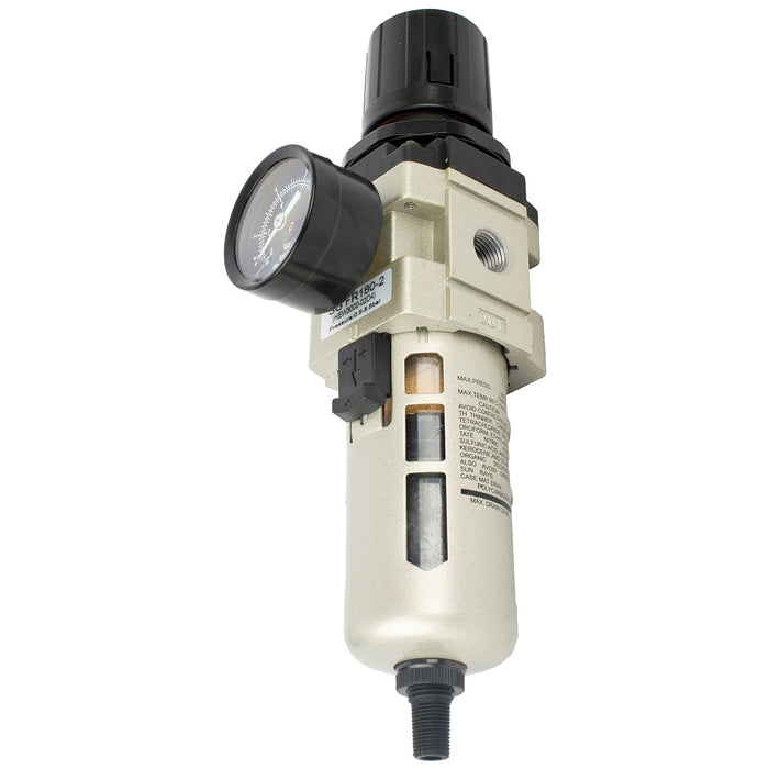 FILTER / REGULATOR 1/4' IN LINE WITH AUTO DRAIN
