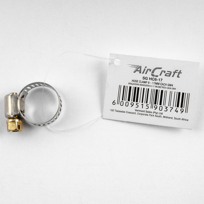 HOSE CLAMP 6 - 17MM EACH GM4