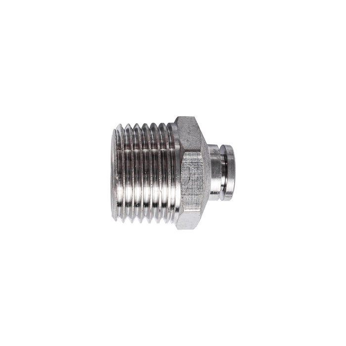 METAL PU FITTING STRAIGHT 6MM X 1/2' M