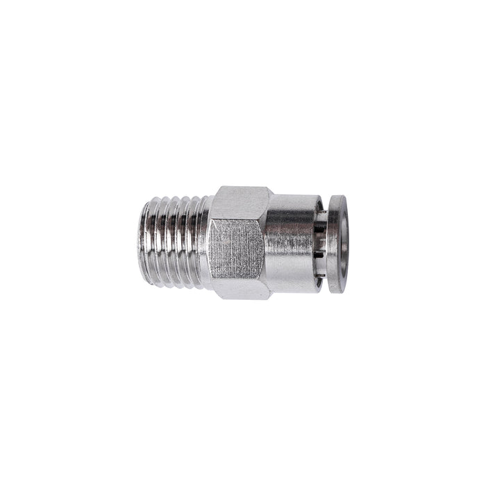 METAL PU FITTING STRAIGHT 8MM X 1/4' M
