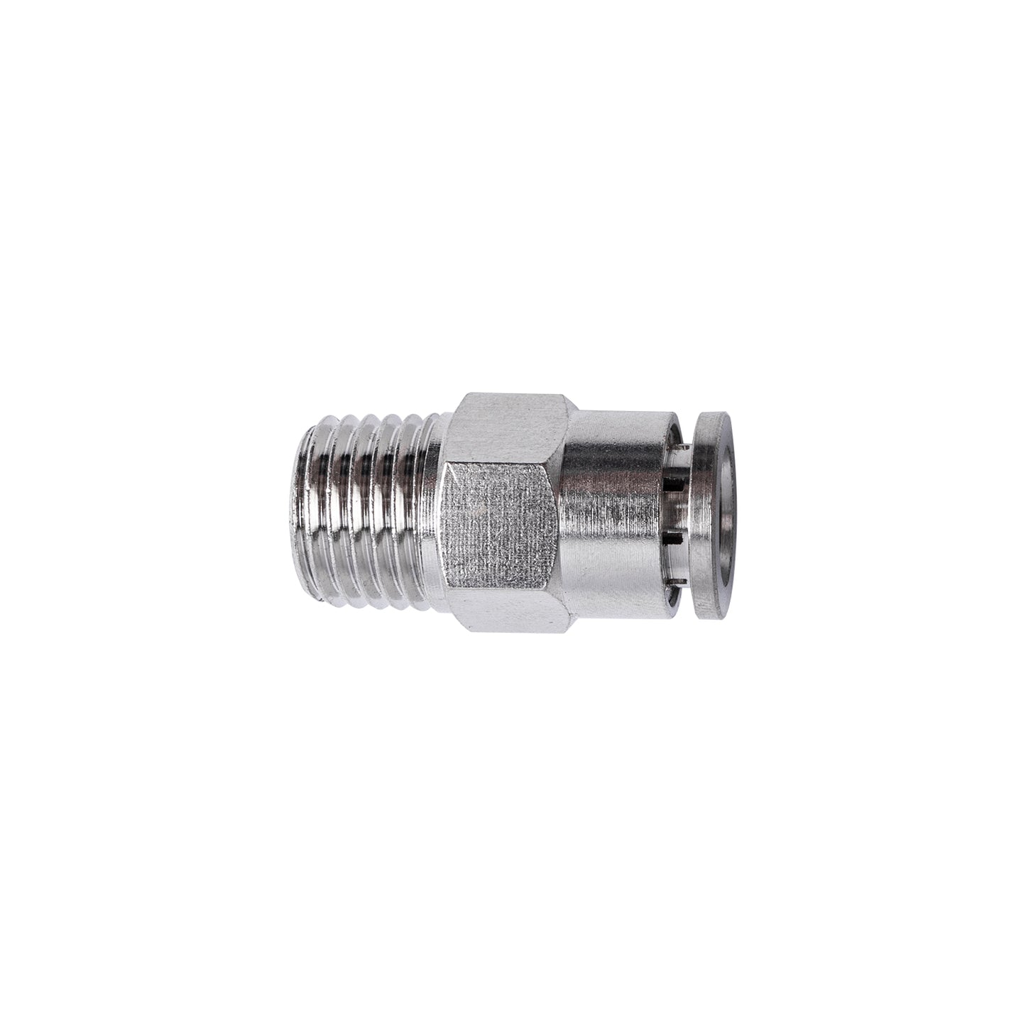 METAL PU FITTING STRAIGHT 8MM X 1/4' M