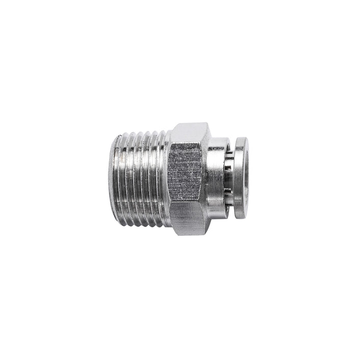 METAL PU FITTING STRAIGHT 8MM X 3/8' M