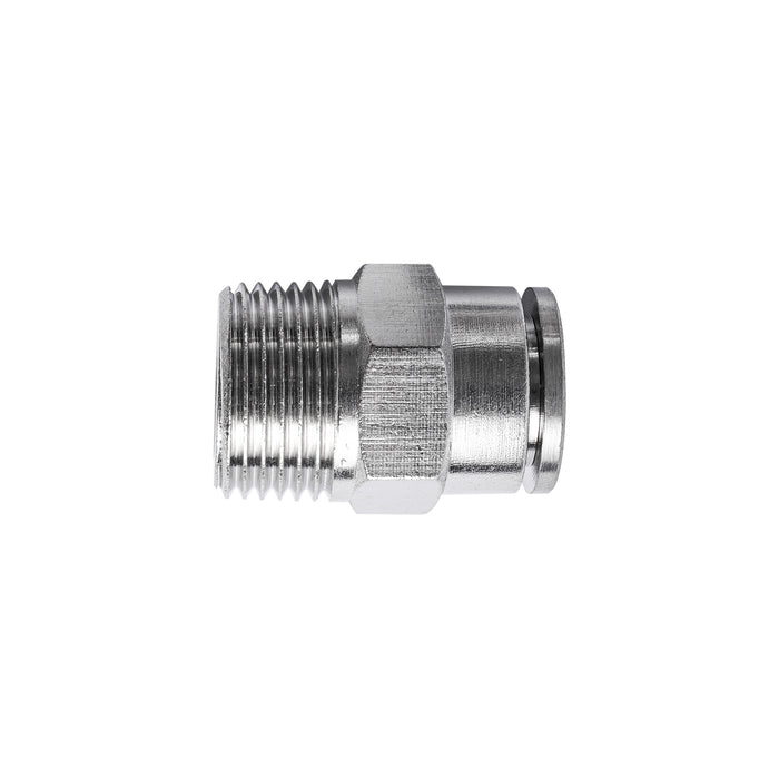 METAL PU FITTING STRAIGHT 10MM X 3/8' M