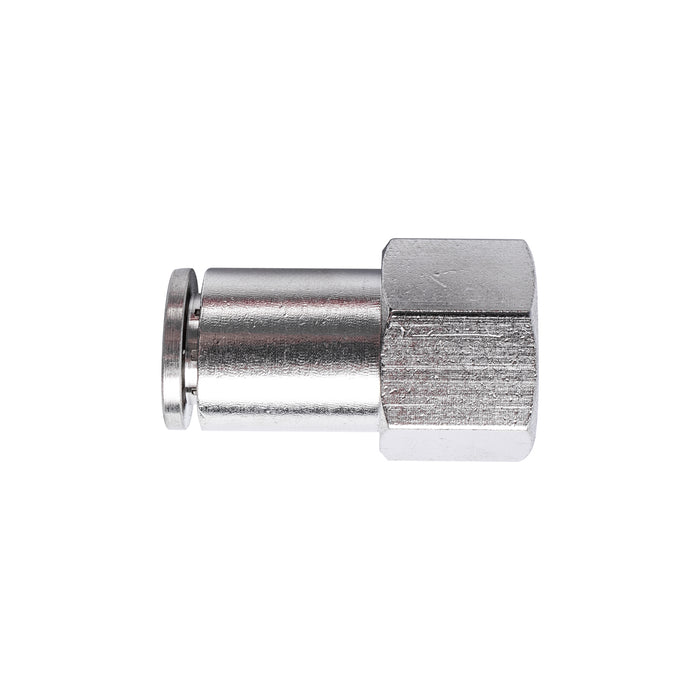 METAL PU FITTING STRAIGHT 6MM 1/4' F