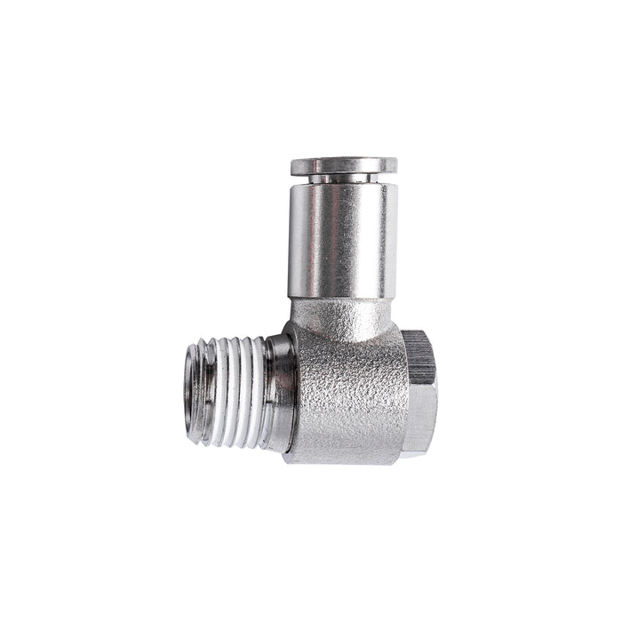 METAL SWIV. ELBOW 6MM X 1/4' M