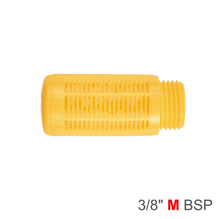 PLASTIC BREATHER SILENCER 3/8' M ORANGE