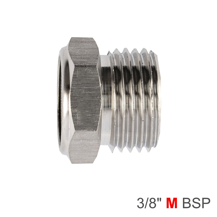 MUFFLER METAL FLAT 3/8' MALE