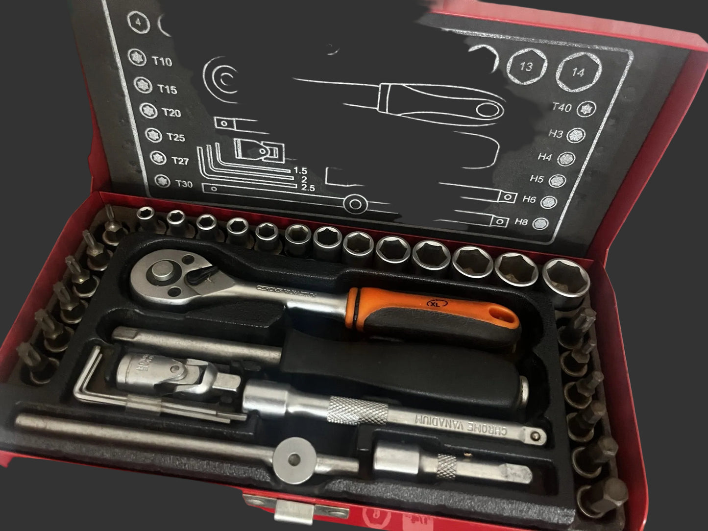 Socket Set 1/4" Drive 3 -14mm 34pc