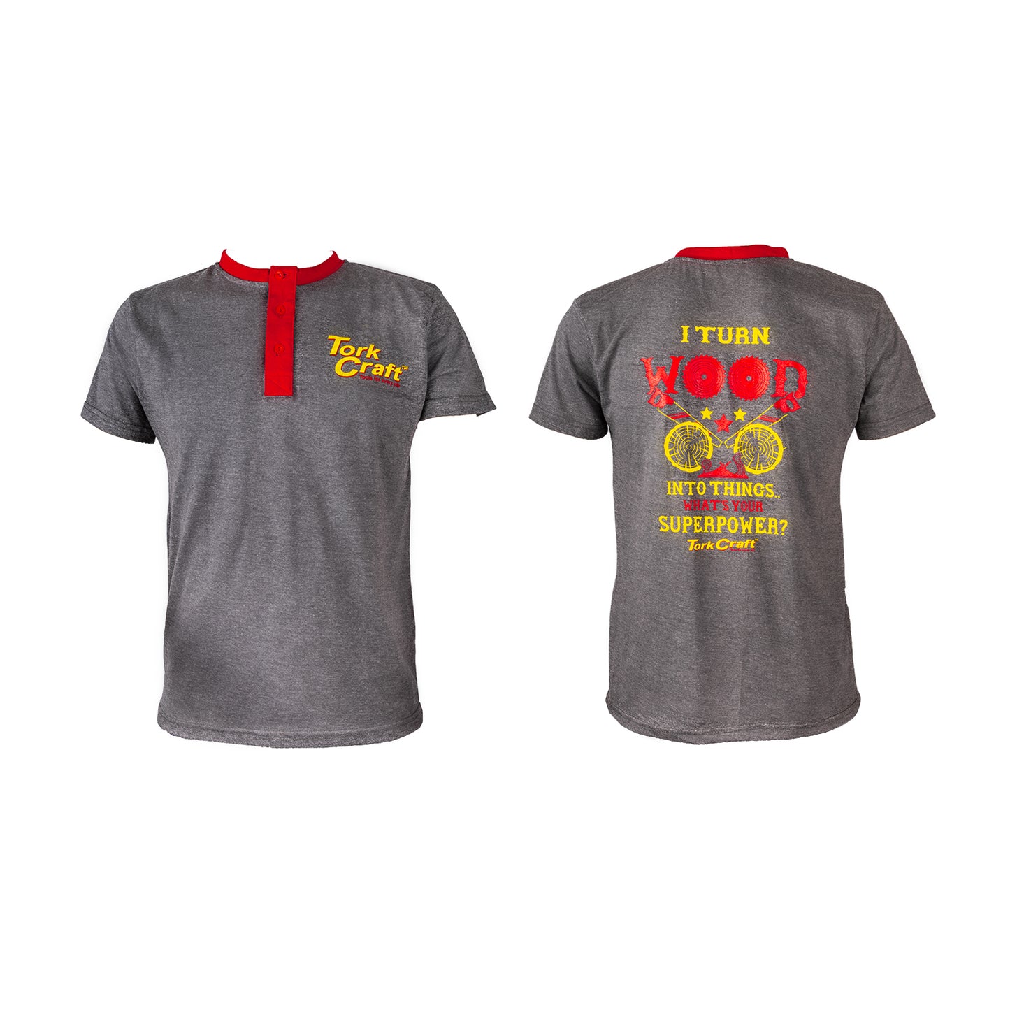 TORK CRAFT T-SHIRT GREY - 3X-LARGE - I TURN WOOD