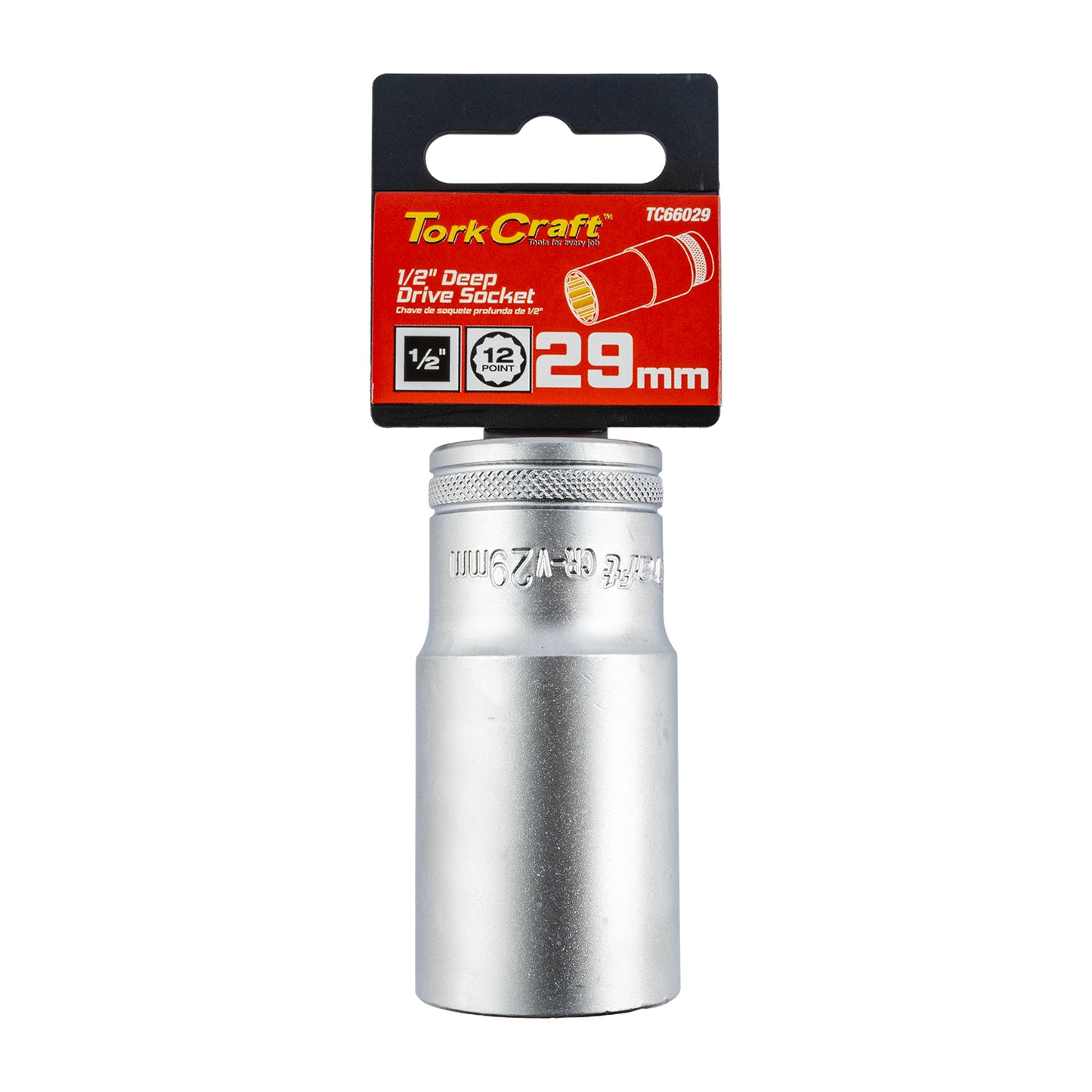 SOCKET 29MM 1/2' DR DEEP SOCKET CRV 12 POINT