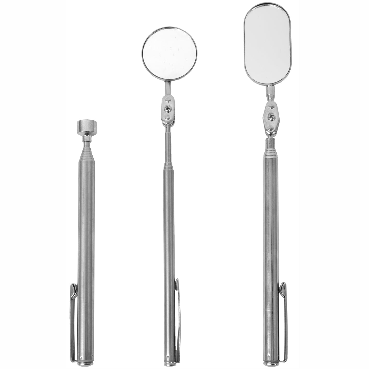MAGNETIC INSPECTION TOOL SET 3PC 2 X INSP. MIRROR 1 X PICK UP