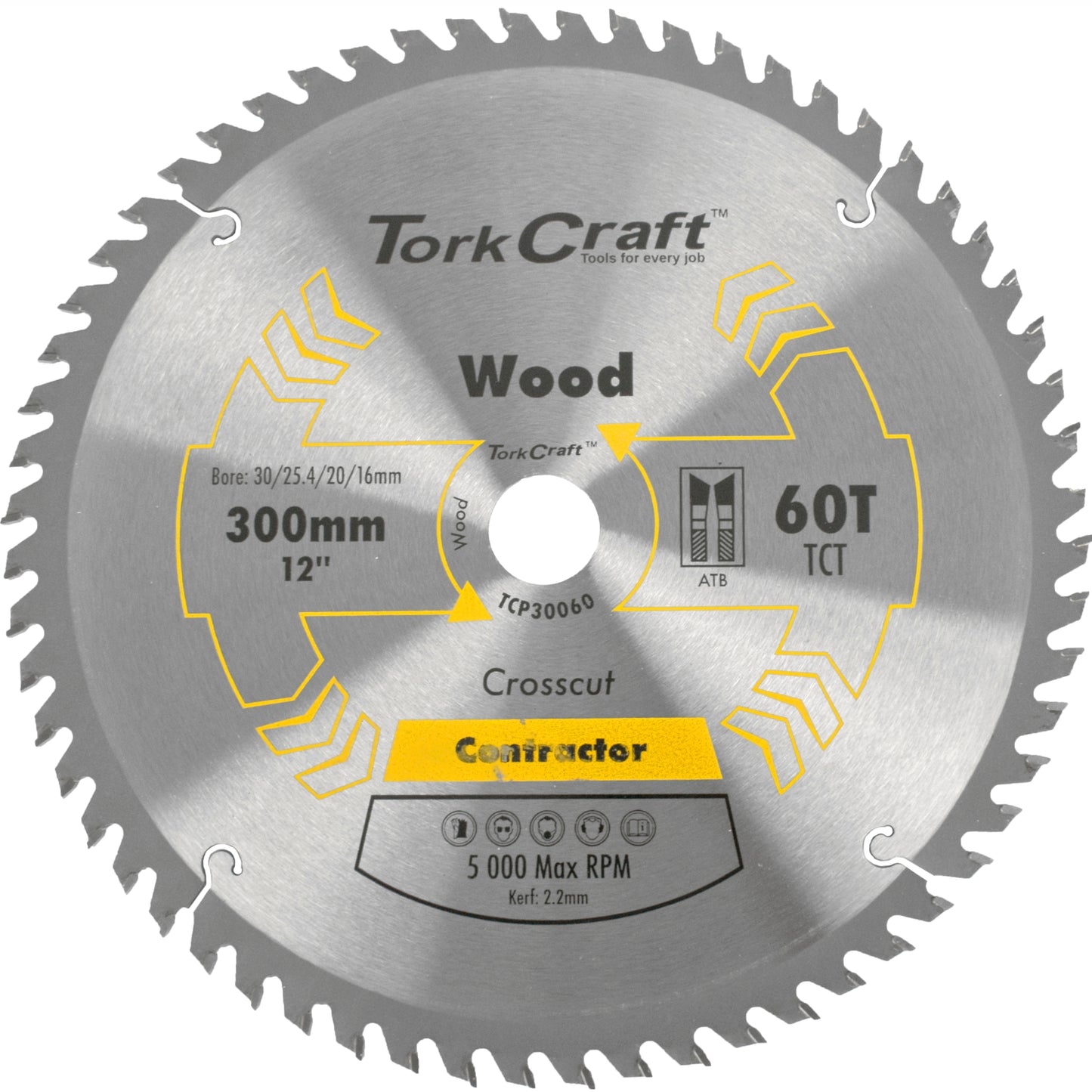 BLADE CONTRACTOR 300 X 60T 30/1/20/16 CIRCULAR SAW TCT