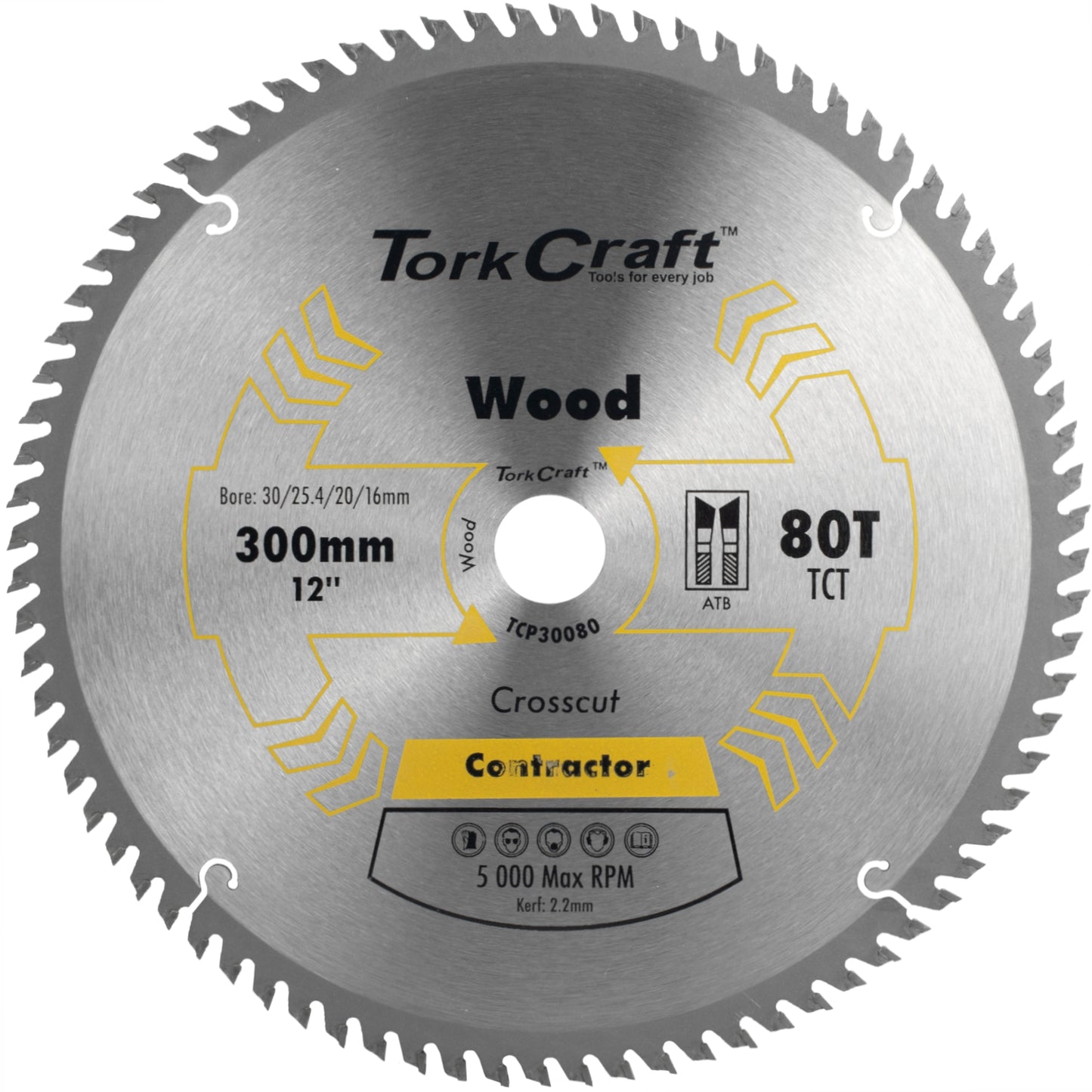 BLADE CONTRACTOR 300 X 80T 30/1/20/16 CIRCULAR SAW TCT