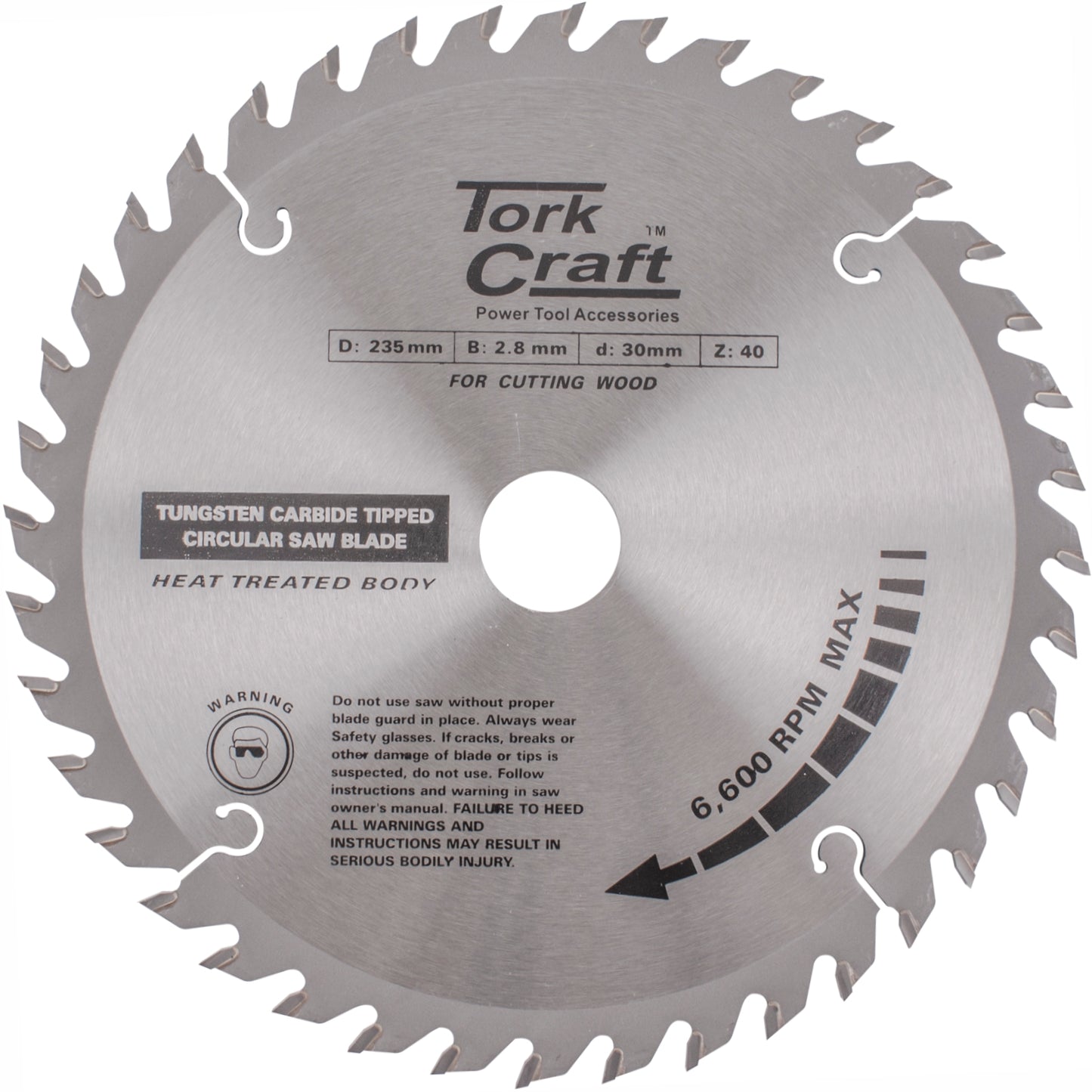 BLADE TCT 235 X 40T 30/25/16 ATB POSITIVE PROFESIONAL INDUSTRIAL
