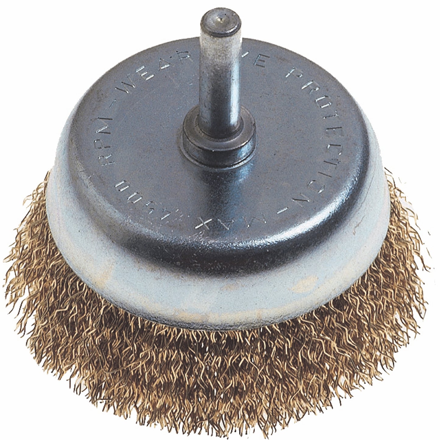 WIRE CUP BRUSH 63MM X 6MM SHAFT BLISTER