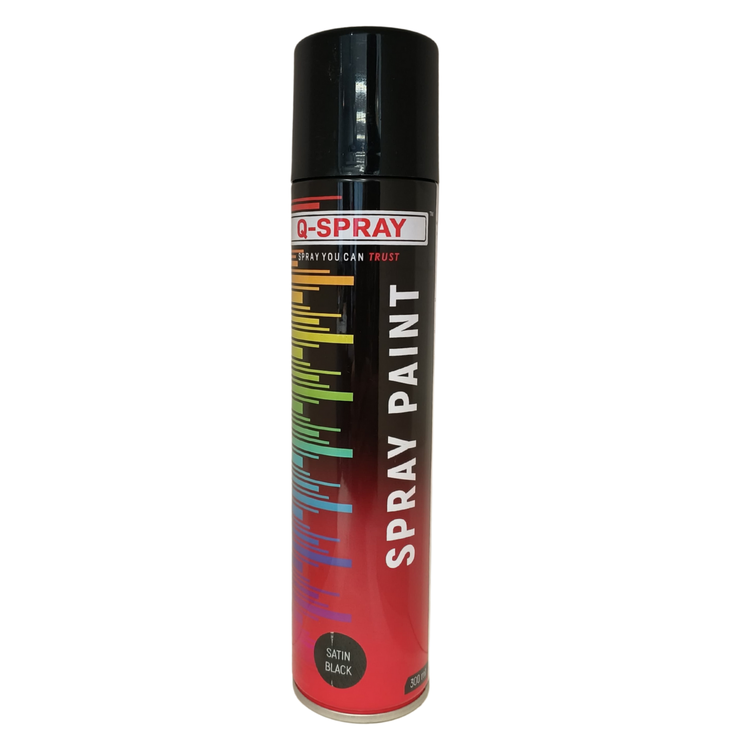 Q-Spray Paint Satin Black 300Ml