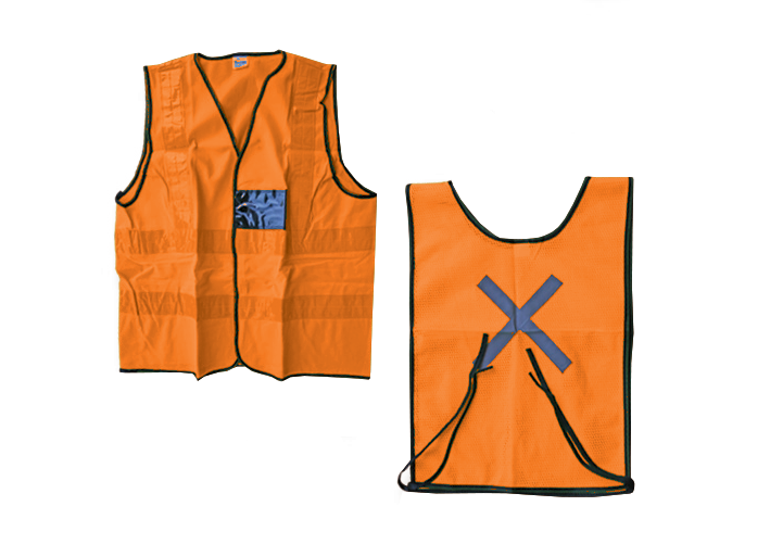 Reflective Waist Jacket Orange - Medium