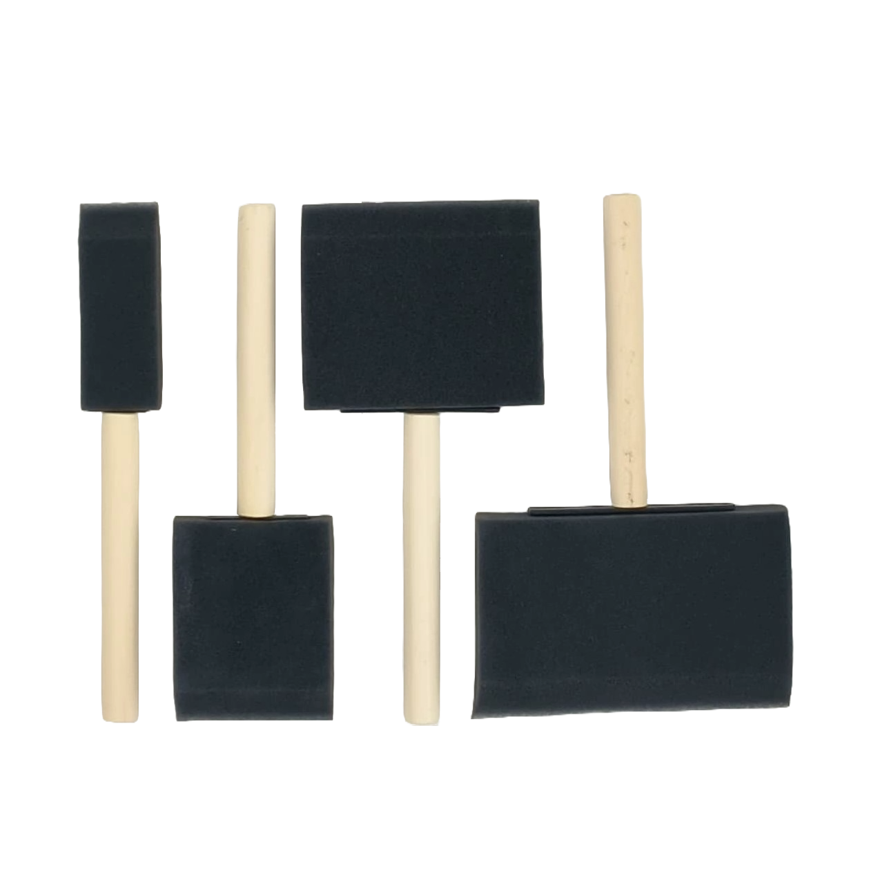Paint Brush Sponge 4Pce Set 25,50,75,100Mm