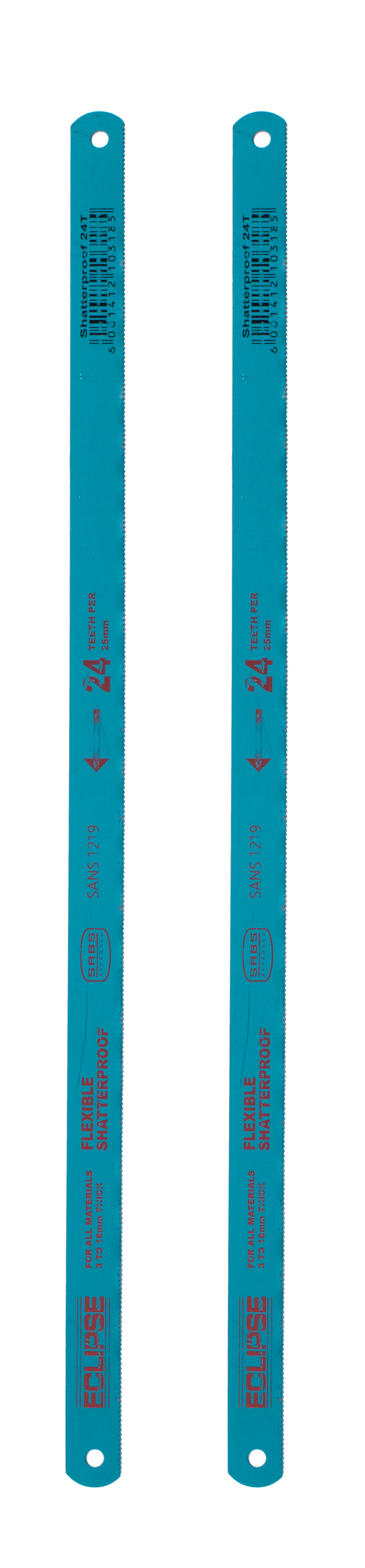 Blades 2Pce Shatterproof Hss 24T