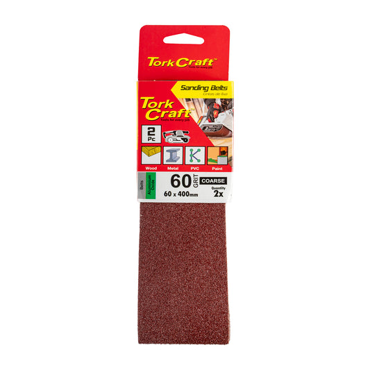 SANDING BELT 60 X 400MM 60GRIT 2/PACK ( FOR TRITON PALM SANDER)