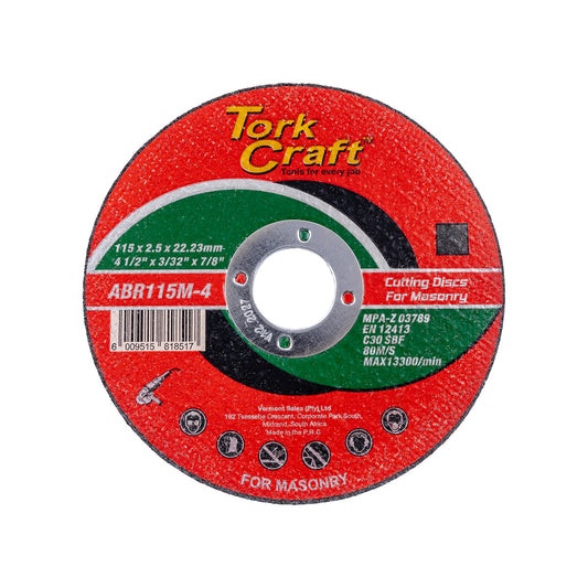 CUTTING DISC MASONRY 115 x 2.5 x 22.22MM