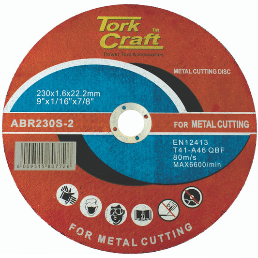 CUTTING DISC STEEL AND SS 230 X 1.6 X 22.22MM