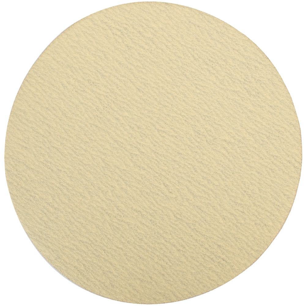 GOLD DISC (50 PIECES) 180 GRIT 150MM WITHOUT HOLE HOOK AND LOOP