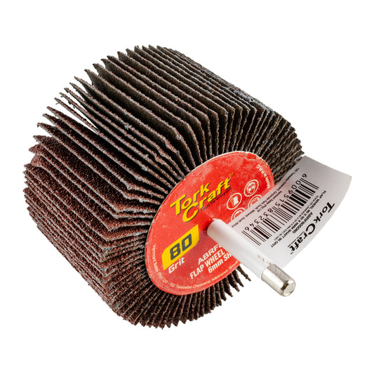 FLAP WHEEL 80 X 50 X 6MM SHAFT 80 GRIT PER EACH