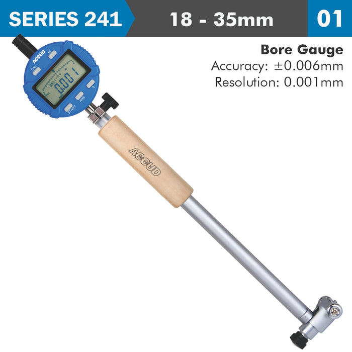 DIG. PRECISION BORE GAUGE 18-35MM 0.015MM ACC. 0.001MM GRAD.